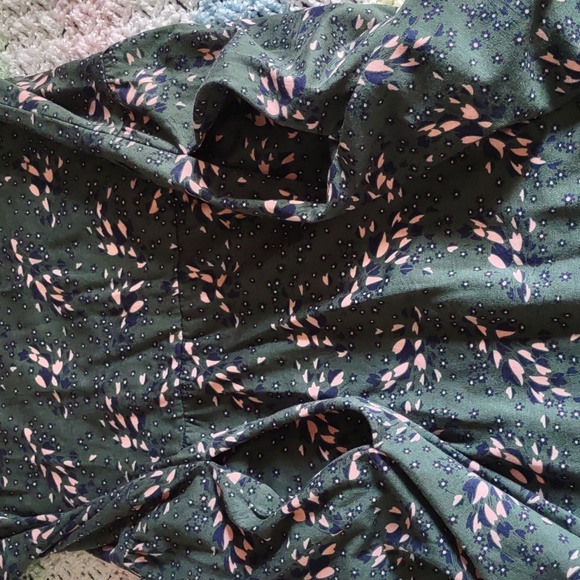 Boden US 14R Posie Jersey Dress Pine Tree Autumn Leaves - Picture 13 of 15